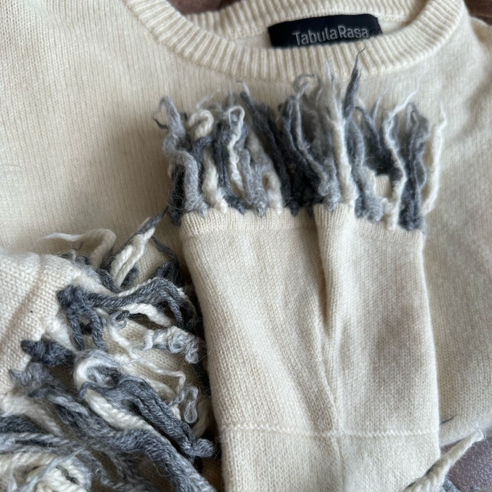 Tabula Rasa Wool Sweater with Fringe - Picture 7 of 10